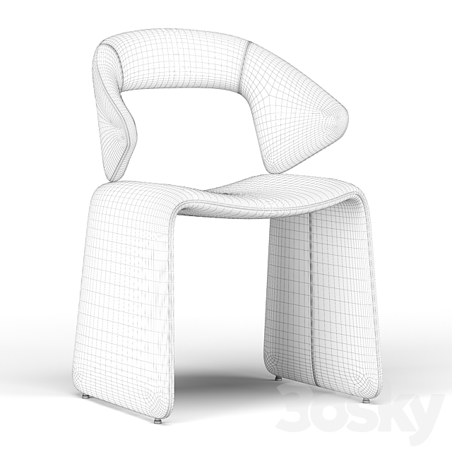 Suit chair 3DS Max Model - thumbnail 5