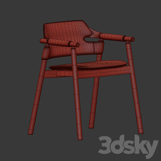 Suite Dining Chair Sanfrandesign 3DS Max Model - thumbnail 5