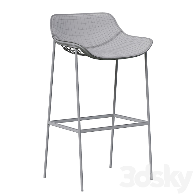 Summerset stool by Varaschin 3DSMax File - thumbnail 4