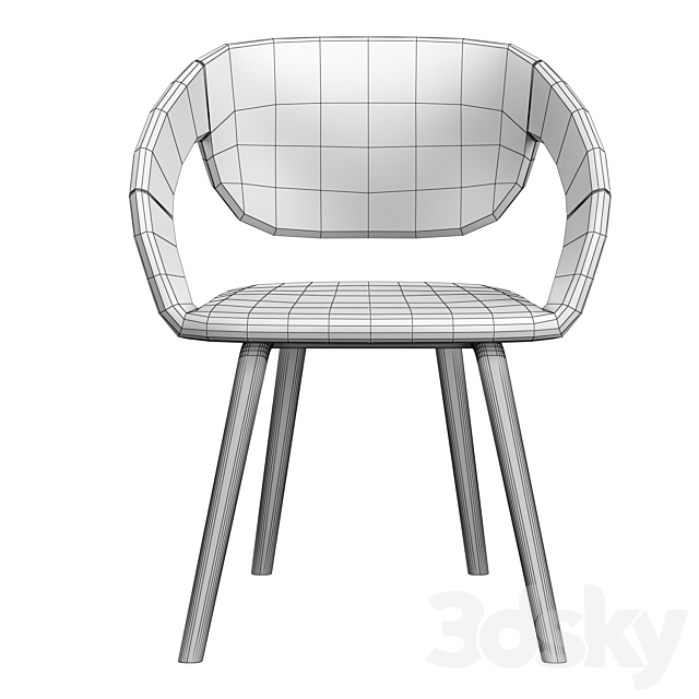 Sussex Arm Chairs 3DSMax File - thumbnail 5