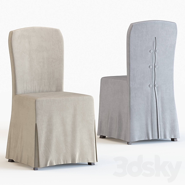 Suzie 18”h Slipcover (set Of 2) 3ds Max - thumbnail 1