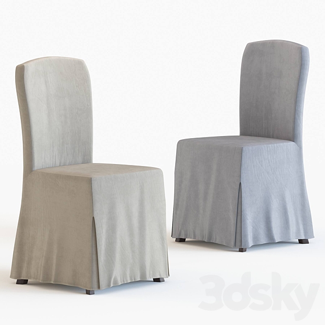 Suzie 18”h Slipcover (set Of 2) 3ds Max - thumbnail 2