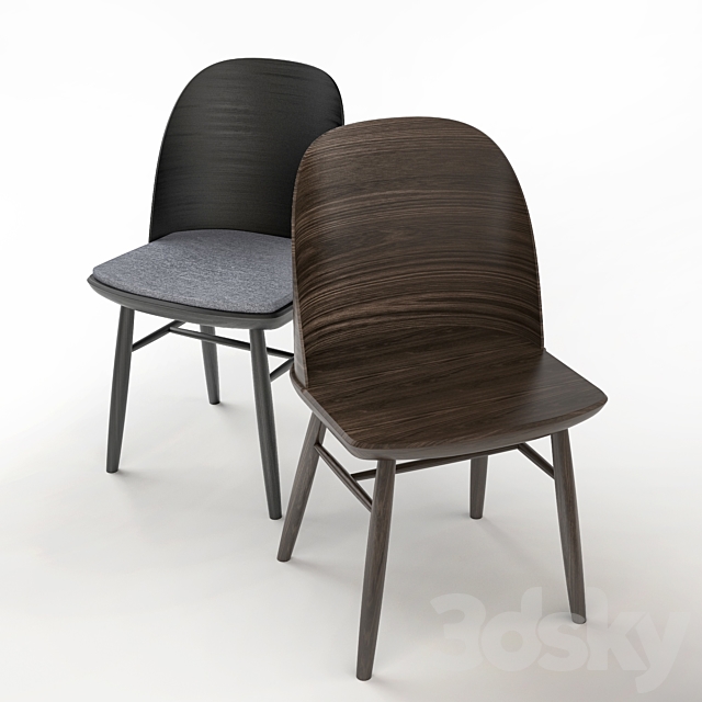 Synnes Dining Chair Basel 3DS Max Model - thumbnail 2