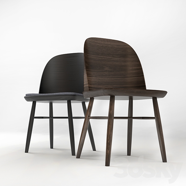 Synnes Dining Chair Basel 3DS Max Model - thumbnail 3