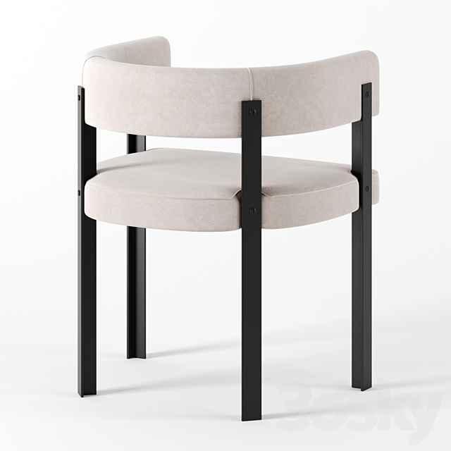 T Chair by Baxter 3DS Max Model - thumbnail 2