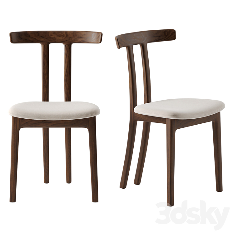 T-CHAIR by Carl Hansen 3DS Max Model - thumbnail 1