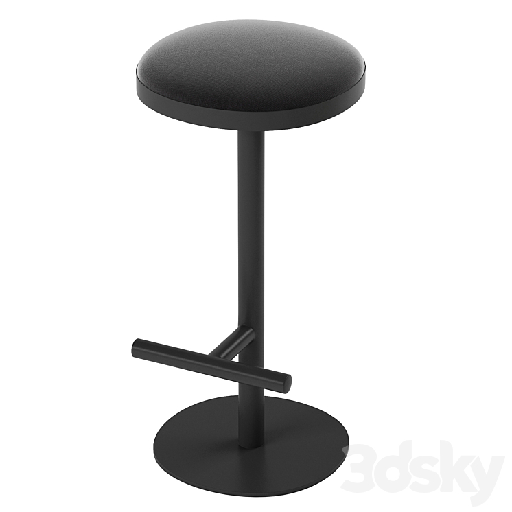 TABOU la redoute Mid-rise bar stool 3DS Max Model - thumbnail 1