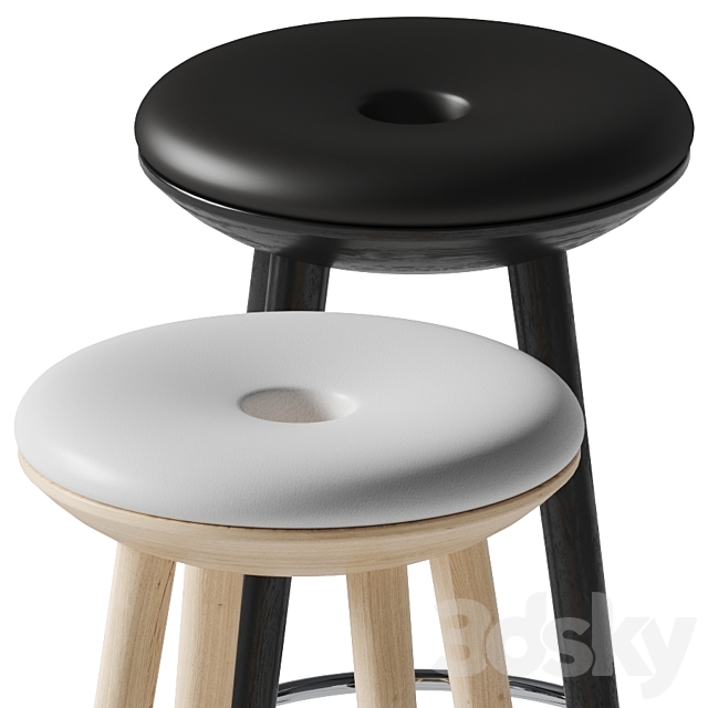 TABOURET DE BAR – Miliboo 3DS Max Model - thumbnail 2