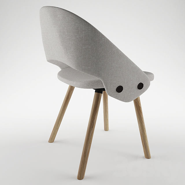 Tailor Chair by Louise Hederstrom. OFFECCT 3DS Max Model - thumbnail 2