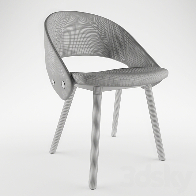 Tailor Chair by Louise Hederstrom. OFFECCT 3DS Max Model - thumbnail 3