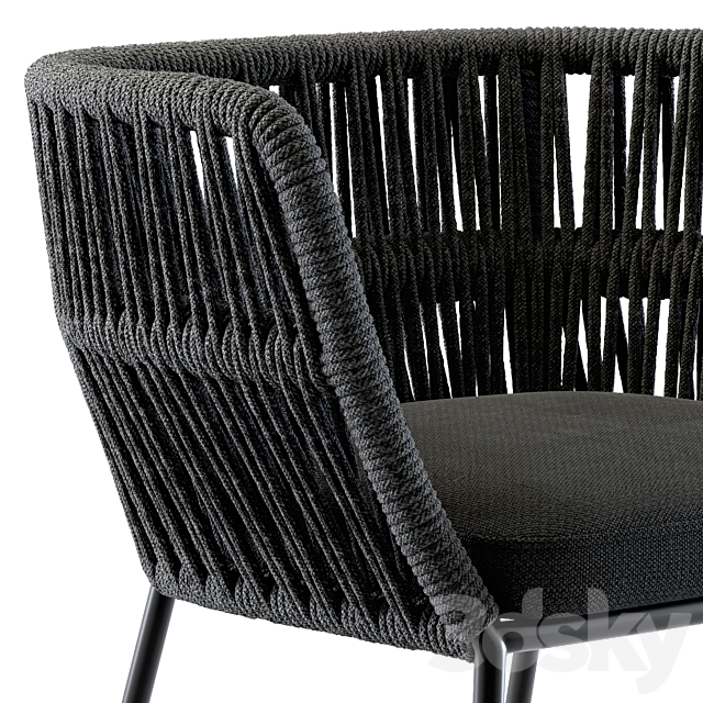 Talenti Cliff Dining Armchair 3DSMax File - thumbnail 3