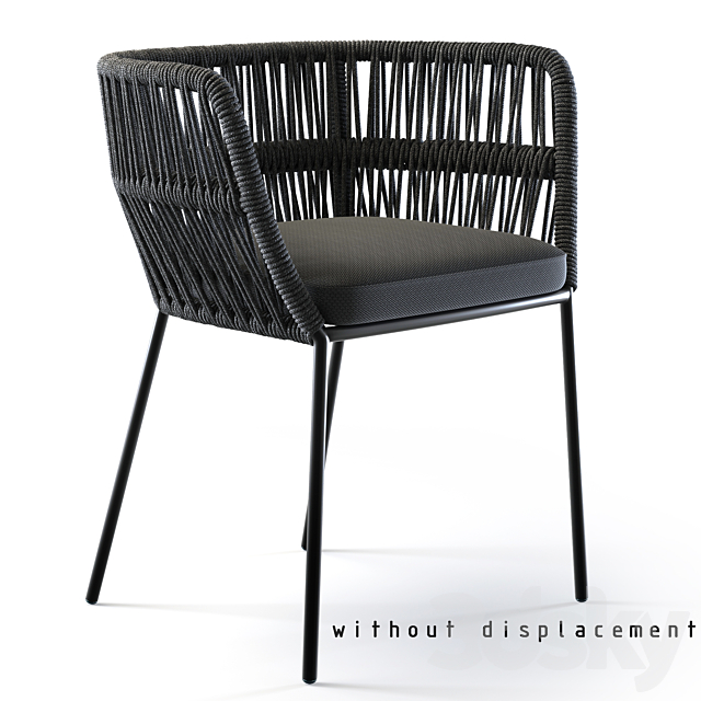 Talenti Cliff Dining Armchair 3DSMax File - thumbnail 4