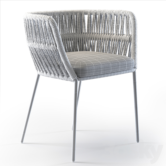 Talenti Cliff Dining Armchair 3DSMax File - thumbnail 5