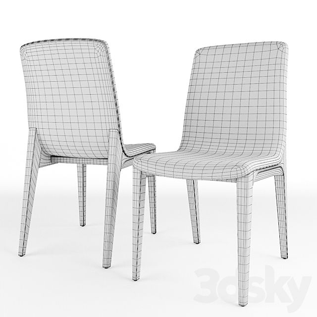 Talin chair doimo 3ds Max - thumbnail 3