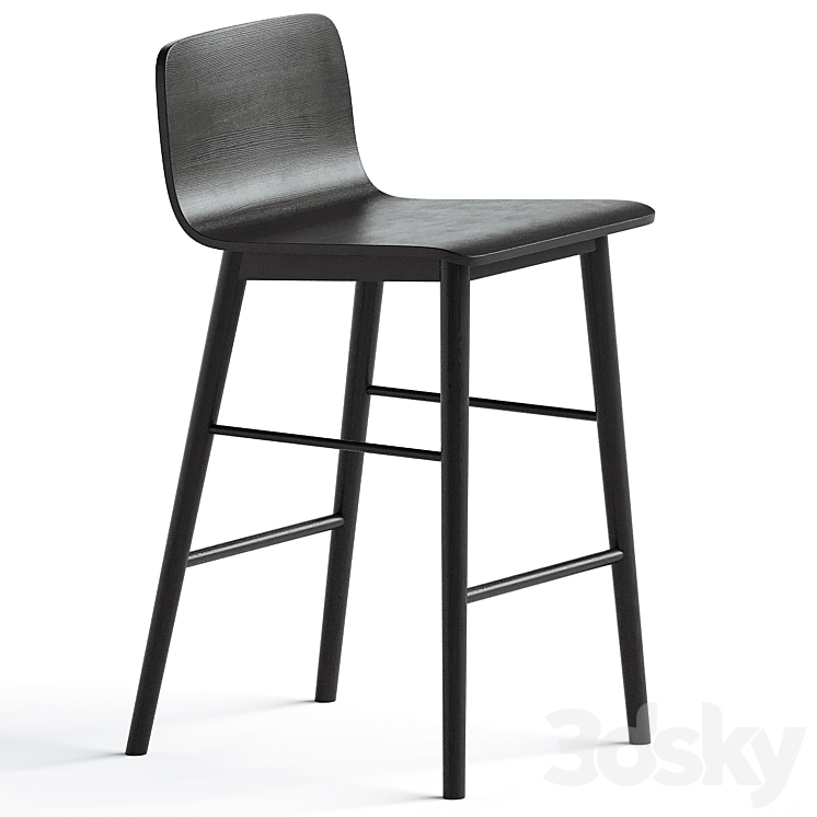 Tami Counter Stool 3DS Max Model - thumbnail 2