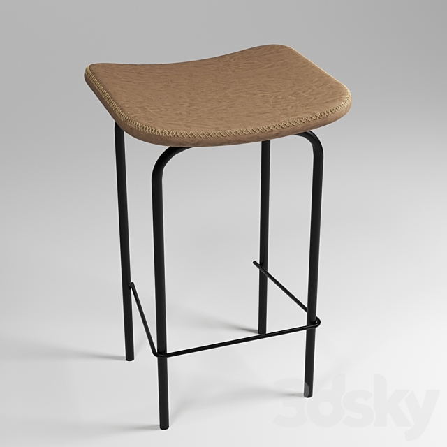 TANNER LEATHERETTE KITCHEN bar or counter stool in vintage 3DSMax File - thumbnail 3