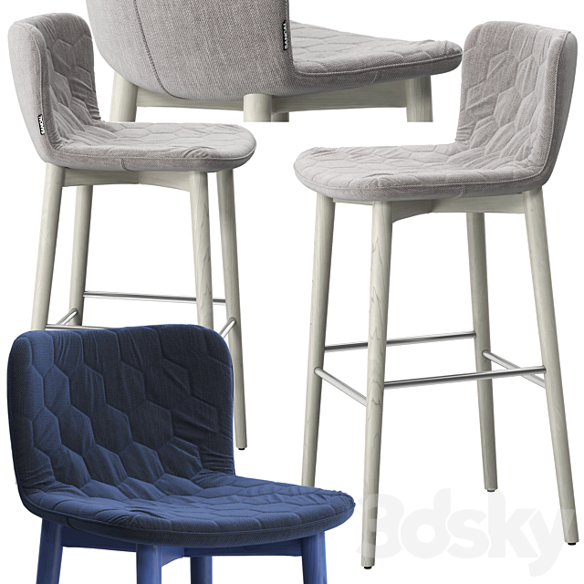 Tea Barstool 3DSMax File - thumbnail 1