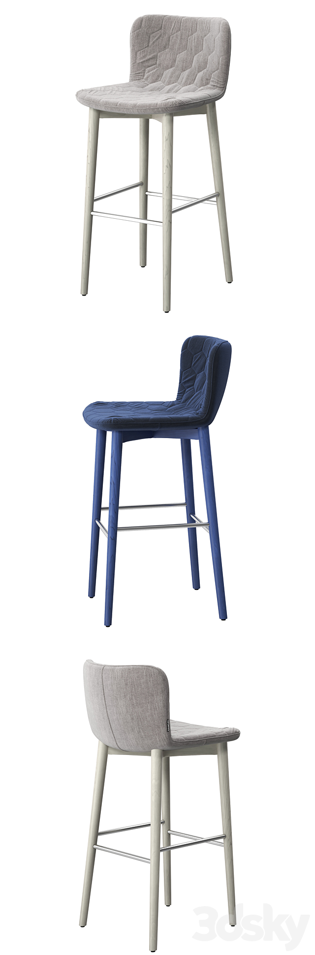 Tea Barstool 3DSMax File - thumbnail 2