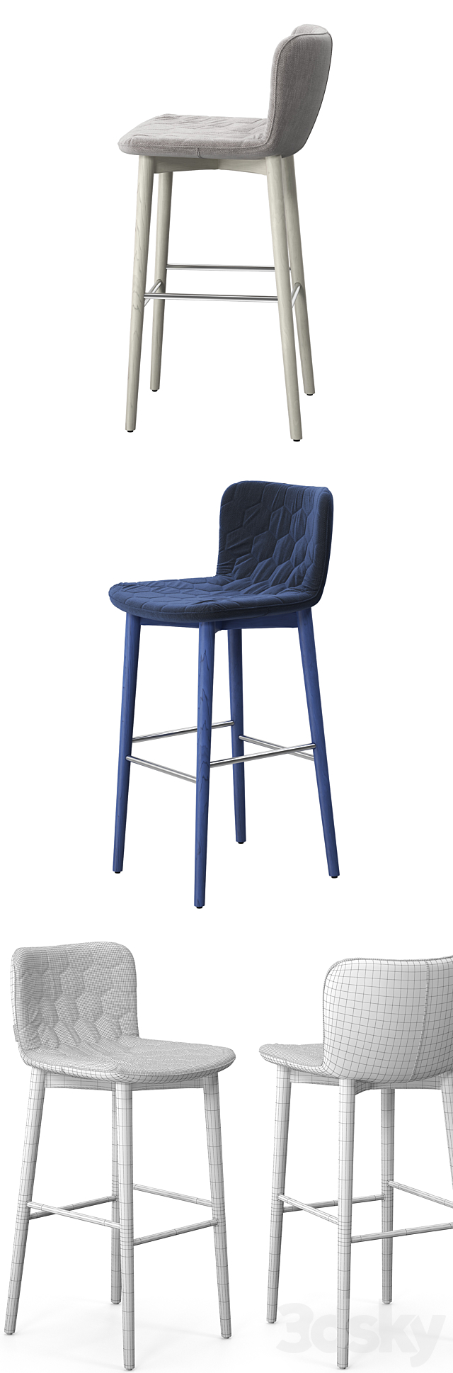 Tea Barstool 3DSMax File - thumbnail 3