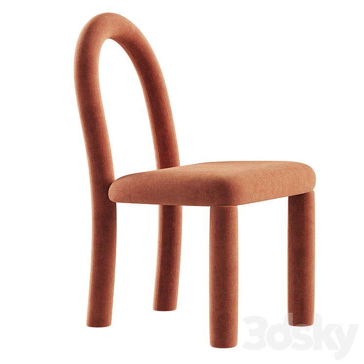 Temi Dining Chair by Sun 3DS Max Model - thumbnail 3