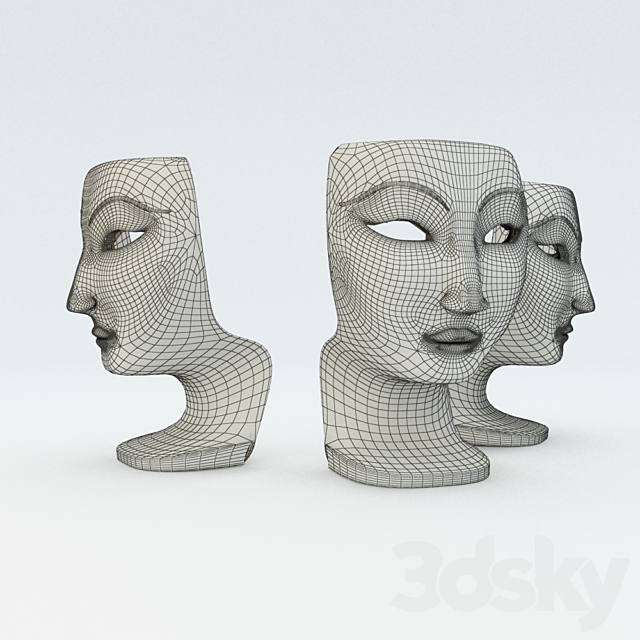 thai face chair 3ds Max - thumbnail 3