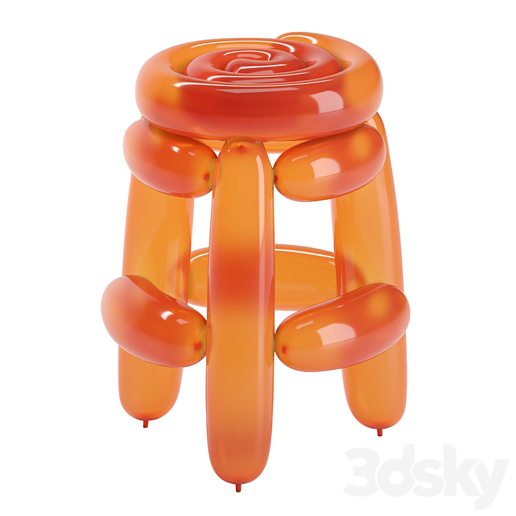 The Future Perfect Blowing Stool 1 3DS Max Model - thumbnail 3