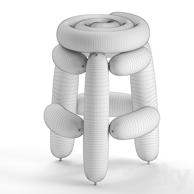 The Future Perfect Blowing Stool 1 3DSMax File - thumbnail 5