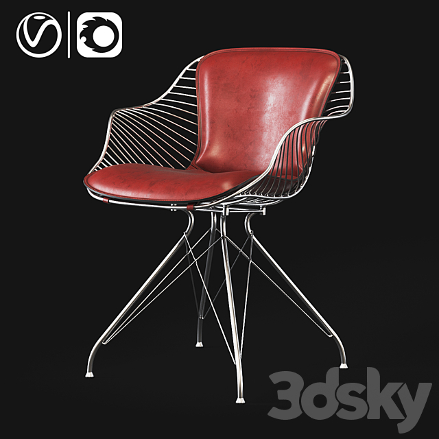 The Wire Dining Chair 3DSMax File - thumbnail 1