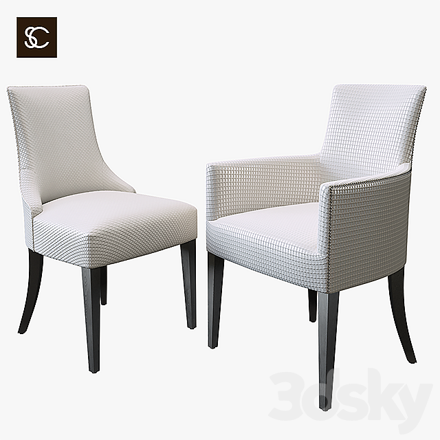 Thesofa and chair CHARLES CARVER 3DSMax File - thumbnail 1