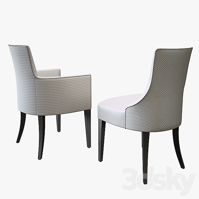 Thesofa and chair CHARLES CARVER 3DSMax File - thumbnail 2