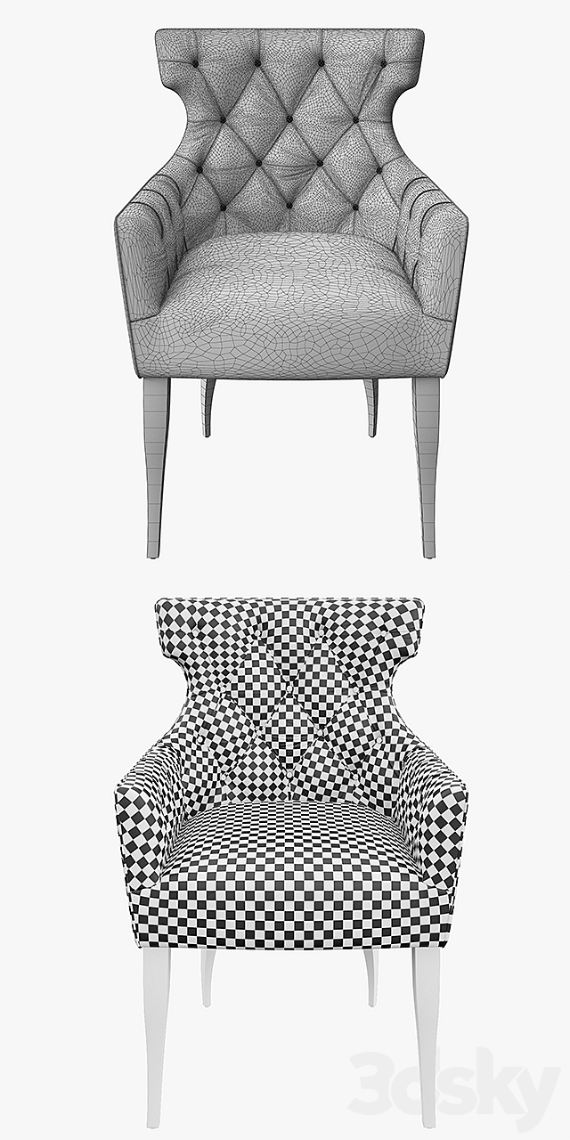 thesofa & chaircompany GUINEA CARVER 3DSMax File - thumbnail 3