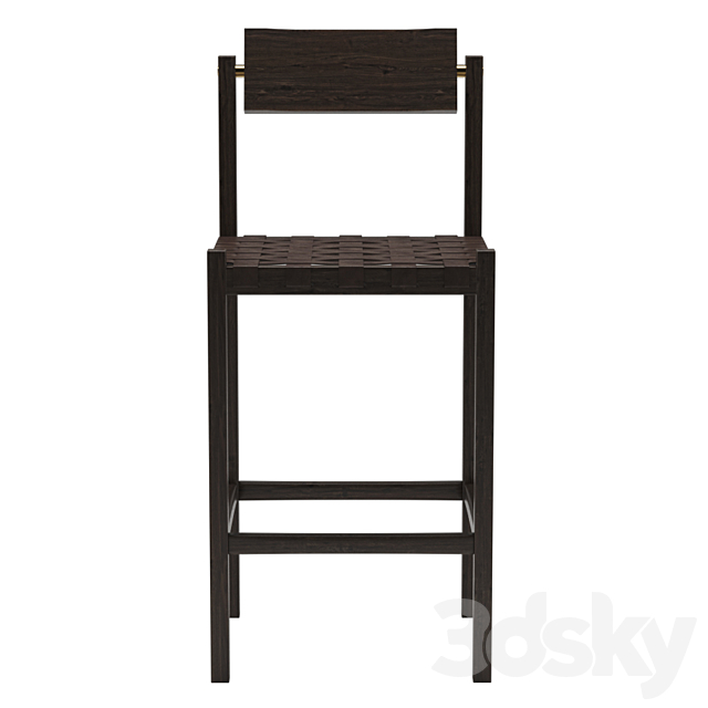 Thomas Hayes The Mills barstool 3DS Max Model - thumbnail 2