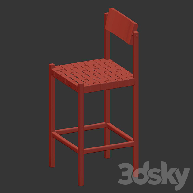 Thomas Hayes The Mills barstool 3DS Max Model - thumbnail 4