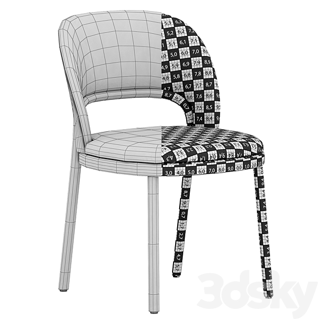 Thonet 520 p 3ds Max - thumbnail 3