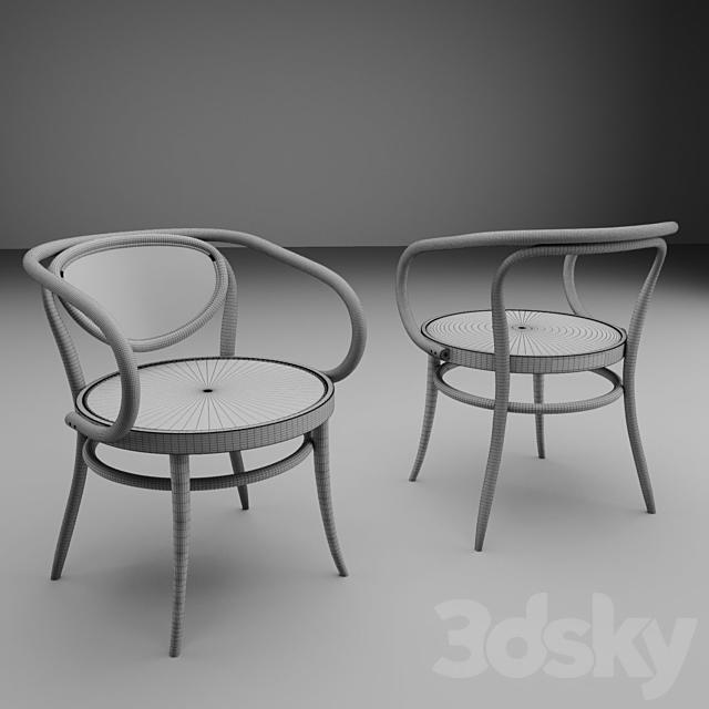 Thonet chair 3DS Max Model - thumbnail 3