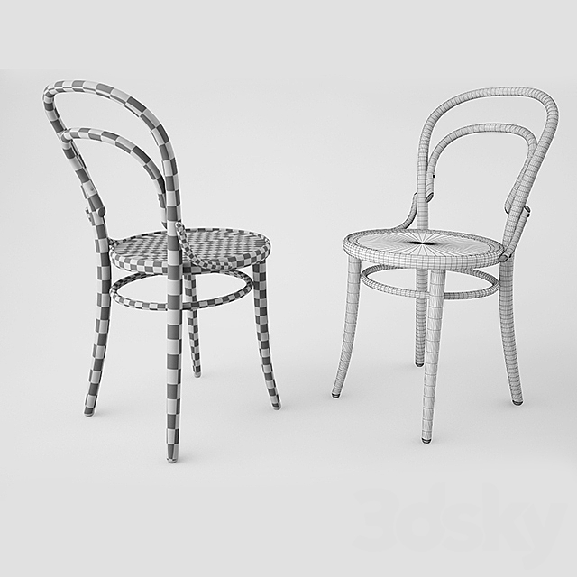 thonet chair No 14 3DSMax File - thumbnail 2