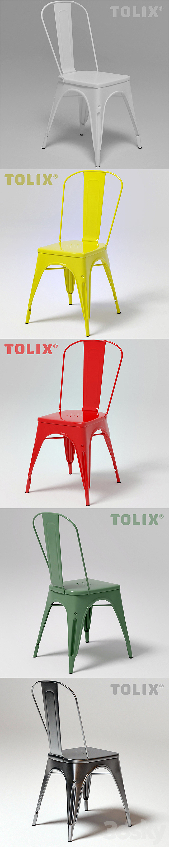 Tolix A chair (vray + corona) 3DSMax File - thumbnail 2