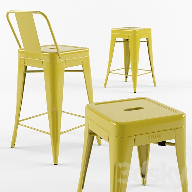 tolix stools 3DSMax File - thumbnail 1