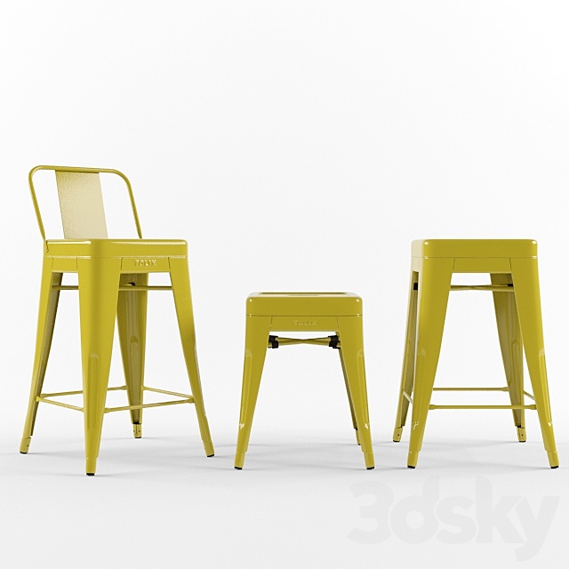 tolix stools 3DSMax File - thumbnail 2