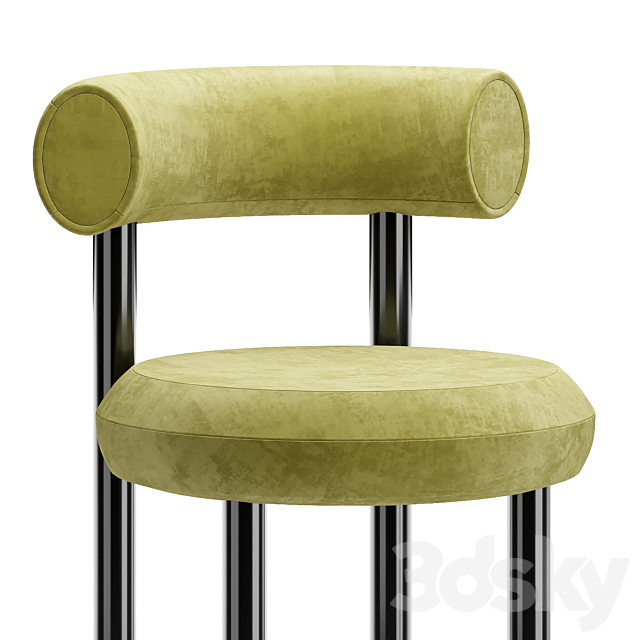 Tom dixon fat bar stool 3DS Max Model - thumbnail 3