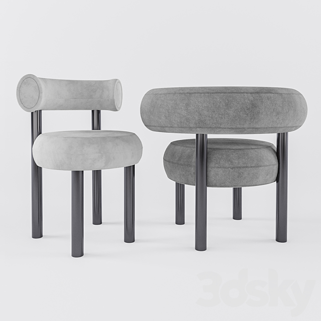 Tom Dixon Fat chairs 3ds Max - thumbnail 2