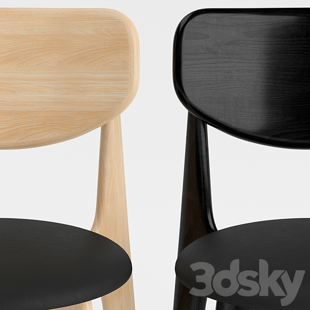 Tom dixon slab chair 3DS Max Model - thumbnail 2