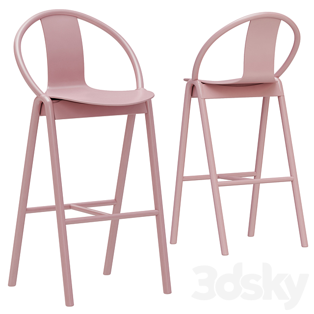 TON Again barstool 3DSMax File - thumbnail 1