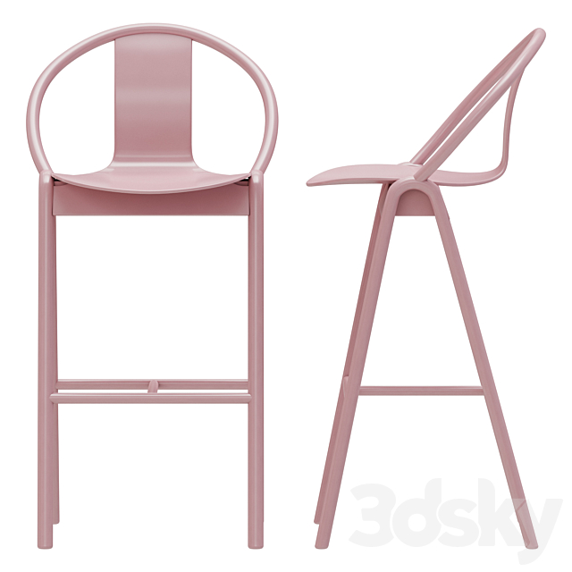 TON Again barstool 3DSMax File - thumbnail 2