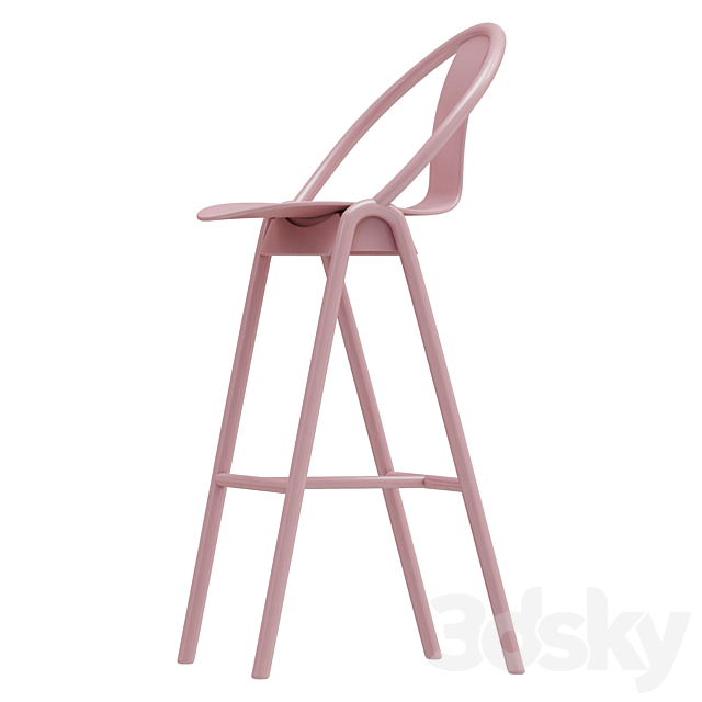 TON Again barstool 3DSMax File - thumbnail 3