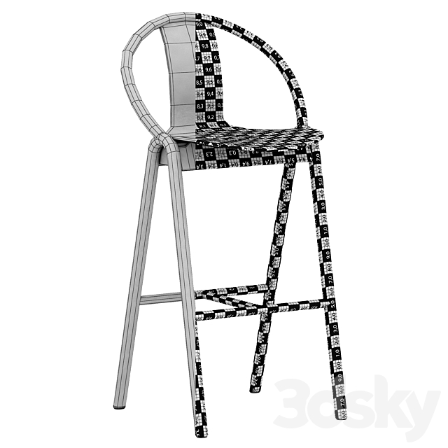 TON Again barstool 3DSMax File - thumbnail 5