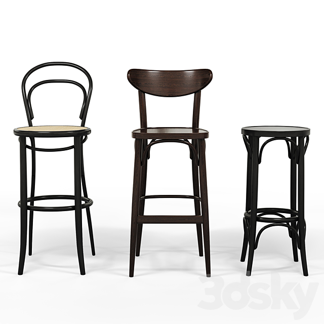 TON BARSTOOL SET 3DSMax File - thumbnail 1