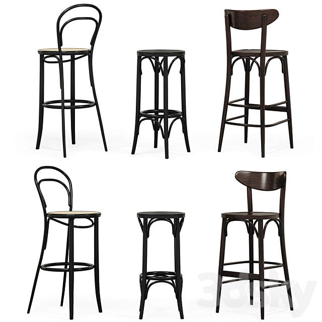 TON BARSTOOL SET 3DSMax File - thumbnail 2