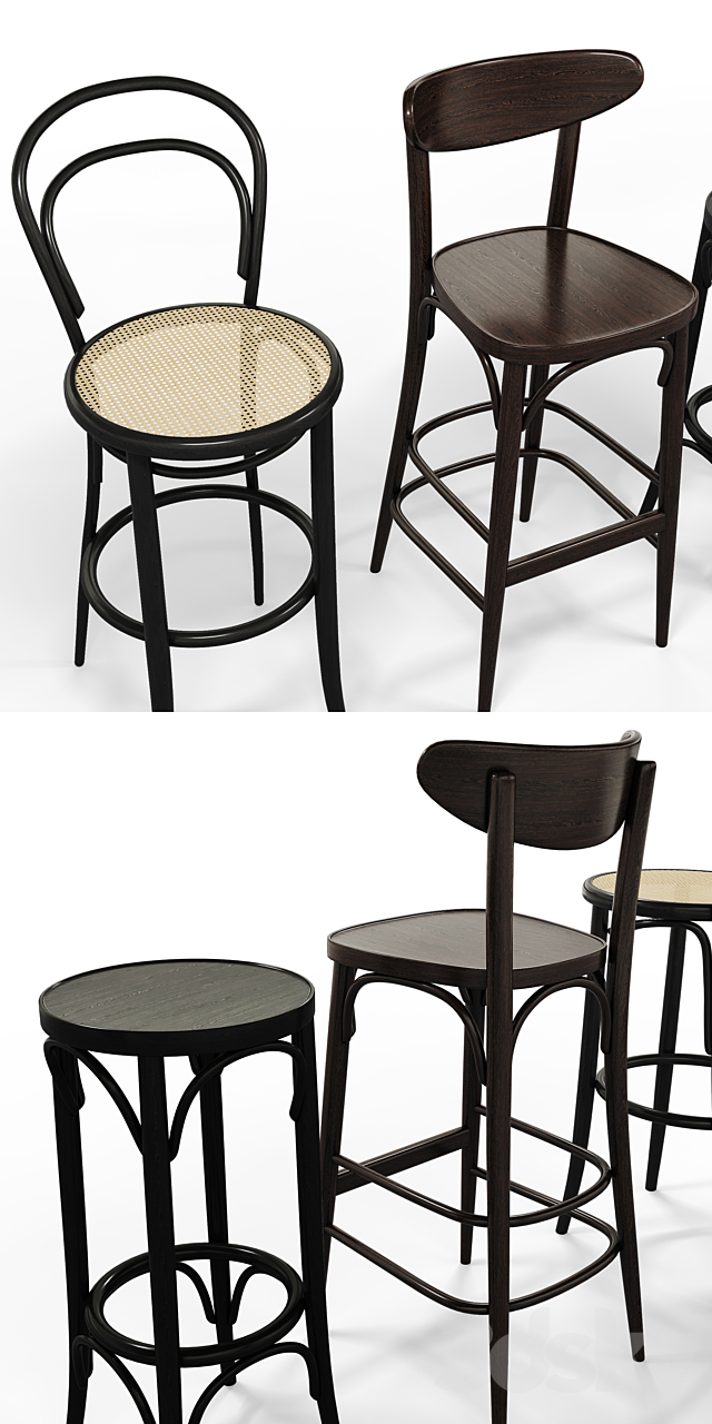 TON BARSTOOL SET 3DSMax File - thumbnail 3