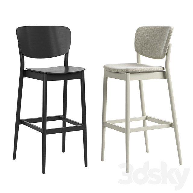 TON Valencia Barstool 3ds Max - thumbnail 1